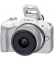 دوربین دیجیتال بدون آینه کانن مدل EOS R50 همراه با لنز RF-S 18-45mm f/4.5-6.3 IS STM - رنگ سفید