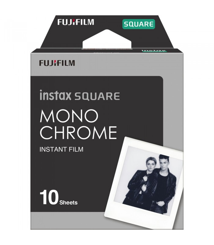 کاغذ عکس فوجی‌فیلم سیاه‌ سفید INSTAX MINI مدل SQUARE Monochrome (ده برگ)