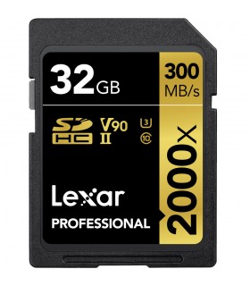 کارت حافظه ۳۲ گیگابایتی Lexar مدل Professional 2000x UHS-II SDHC