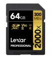کارت حافظه ۶۴ گیگابایتی Lexar مدل Professional 2000x UHS-II SDXC