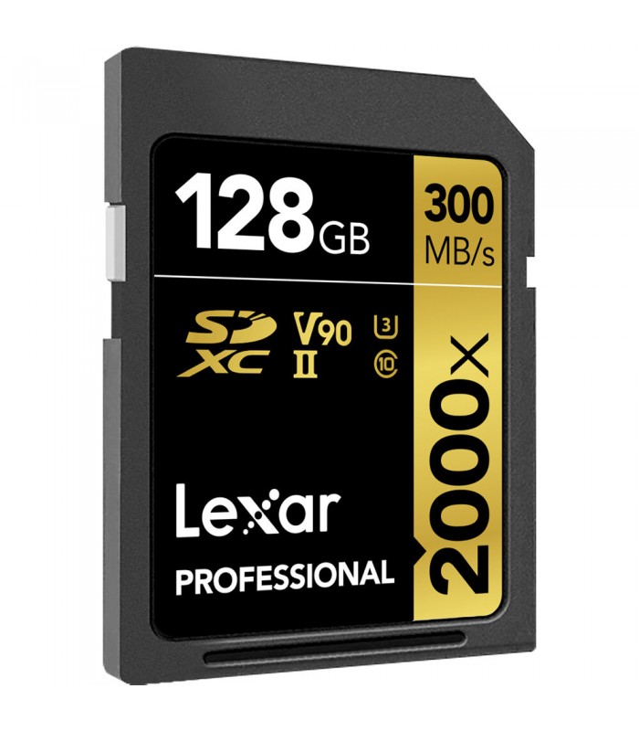 کارت حافظه ۱۲۸ گیگابایتی Lexar مدل Professional 2000x UHS-II SDXC