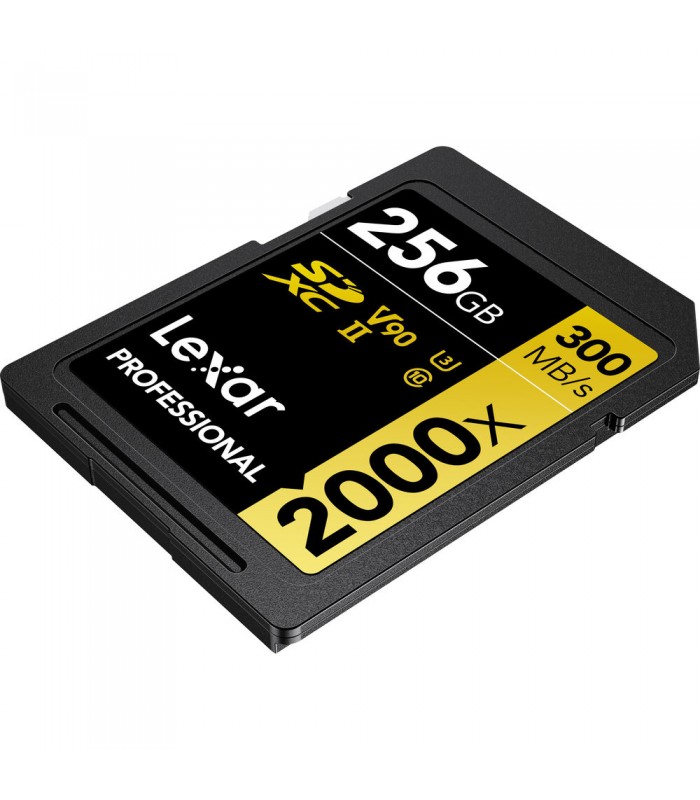 کارت حافظه ۲۵۶ گیگابایتی Lexar مدل Professional 2000x UHS-II SDXC