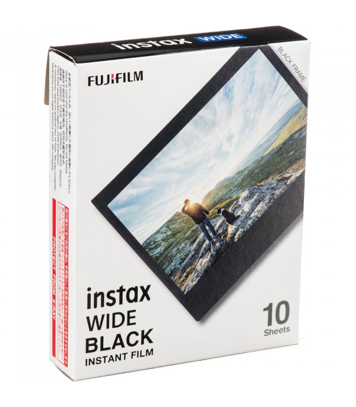 کاغذ عکس فوجی‌فیلم سیاه‌ سفید INSTAX MINI مدل Wide Black (ده برگ)