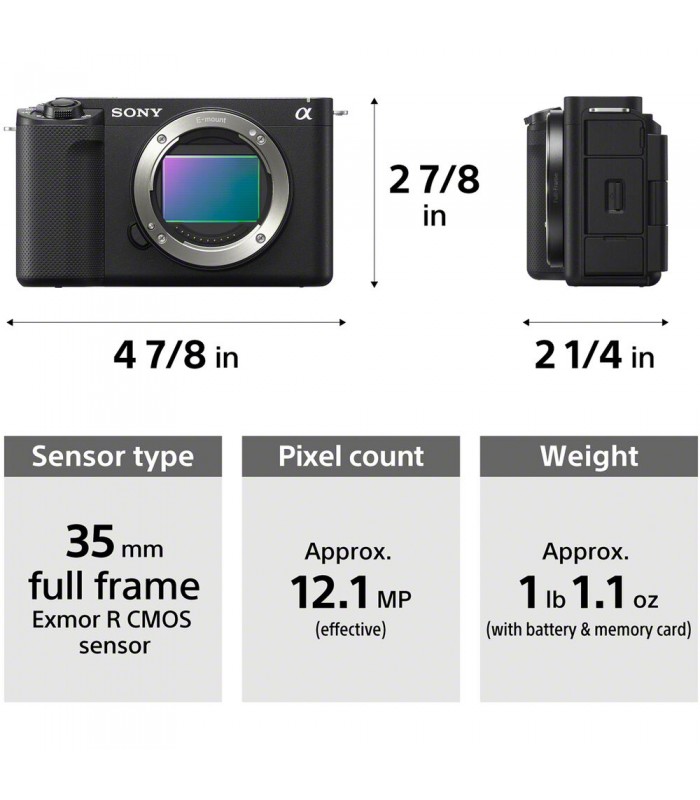 دوربین بدون آینه سونی مدل ZV-E1 - رنگ مشکی
