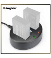 شارژر باتری Kingma مناسب برای شارژ دو باتری LP-E17