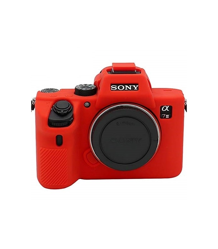 کاور سیلیکونی دوربین مدل 79 مناسب برای دوربین‌های سونی A9/A7III /A7RIII رنگ قرمز