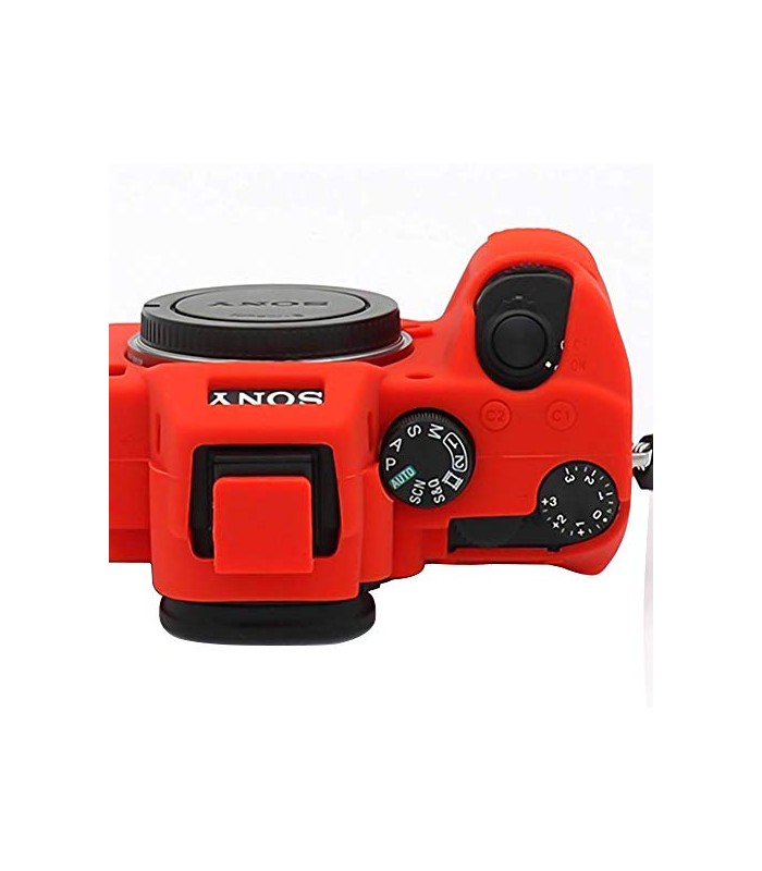 کاور سیلیکونی دوربین مدل 79 مناسب برای دوربین‌های سونی A9/A7III /A7RIII رنگ قرمز