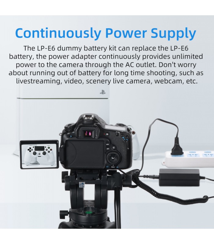 آداپتور برق مستقیم Kingma مناسب باتری LP-E6