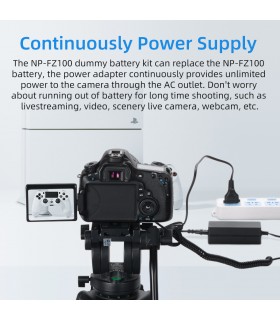 آداپتور برق مستقیم Kingma مناسب باتری NP-FZ100