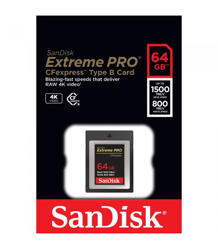 کارت حافظه ۶۴ گیگابایتی سن دیسک مدل SanDisk Extreme PRO CFexpress Type B