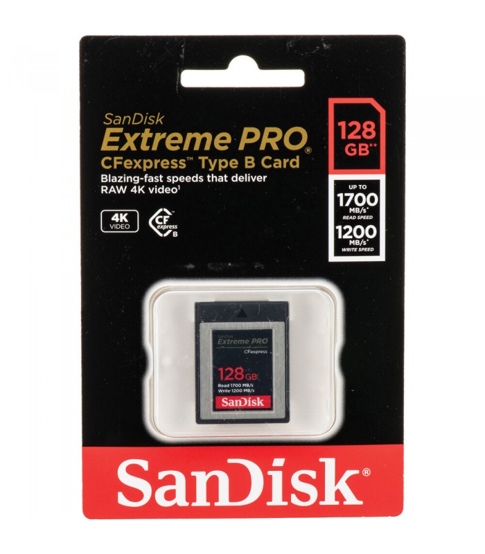 کارت حافظه ۱۲۸ گیگابایتی سن دیسک مدل SanDisk Extreme PRO CFexpress Card Type B