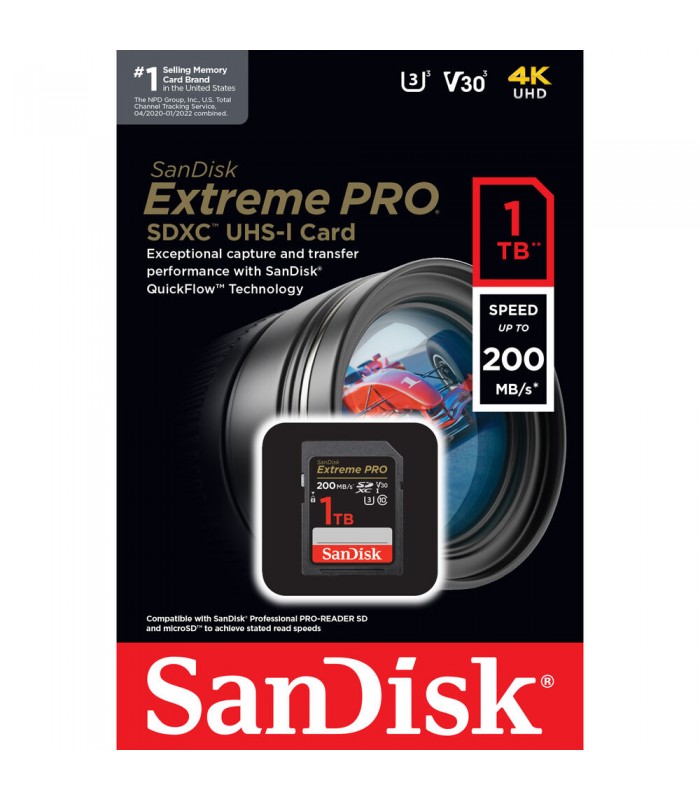 کارت حافظه ۱ ترابایتی سن دیسک مدل SanDisk 1TB Extreme PRO UHS-I SDXC