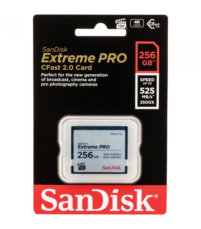 کارت حافظه ۲۵۶ گیگابایتی سن دیسک مدل SanDisk Extreme PRO CFast 2.0