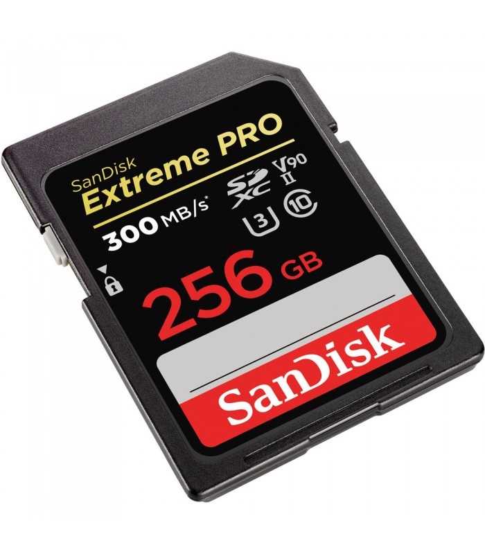کارت حافظه ۲۵۶ گیگابایتی سن دیسک مدل SanDisk 256GB Extreme PRO UHS-II SDXC - 300MB/s