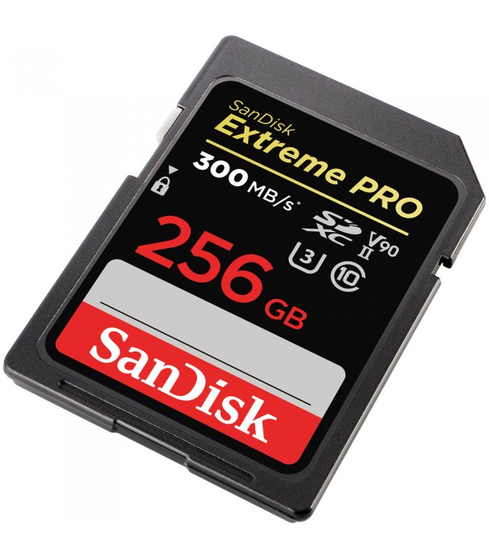 کارت حافظه ۲۵۶ گیگابایتی سن دیسک مدل SanDisk 256GB Extreme PRO UHS-II SDXC - 300MB/s