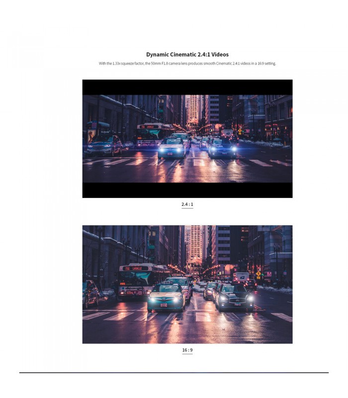 لنز Sirui 50mm f/1.8 Anamorphic 1.33x مانت E سونی