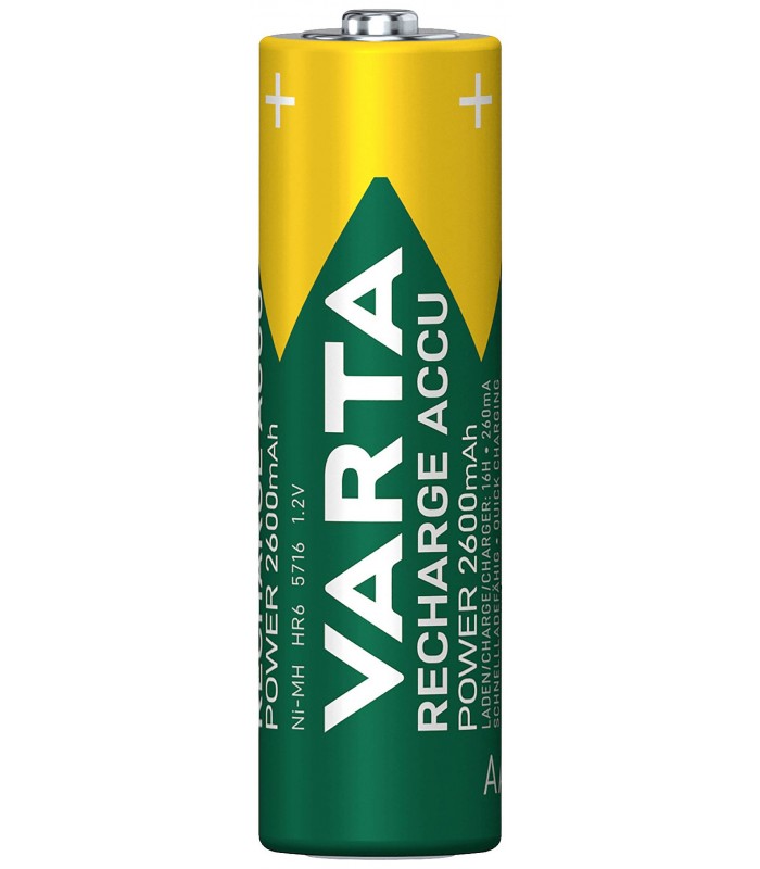 پک ۲ عددی باتری قابل شارژ قلمی وارتا مدل Varta Pre-Charged Ni-Mh 2600mAh