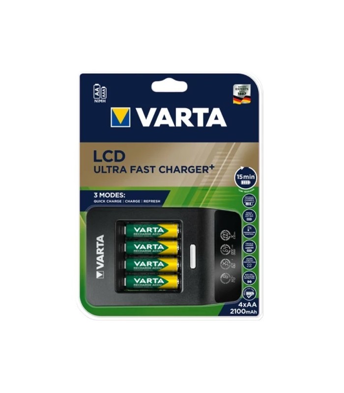 شارژر باتری وارتا مدل Varta LCD Ultra Fast plus
