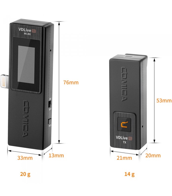 میکروفن بیسیم کامیکا مدل Comica Audio VDLive10 MI