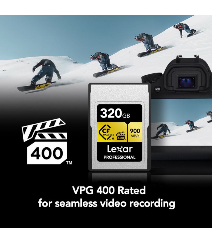 کیت رم ریدر و کارت حافظه ۳۲۰ گیگابایتی Lexar مدل Professional CFexpress Type A