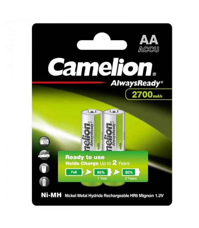 باتری قابل شارژ ۲۷۰۰ میلی‌ آمپری کملیون مدل Camelion Always Ready