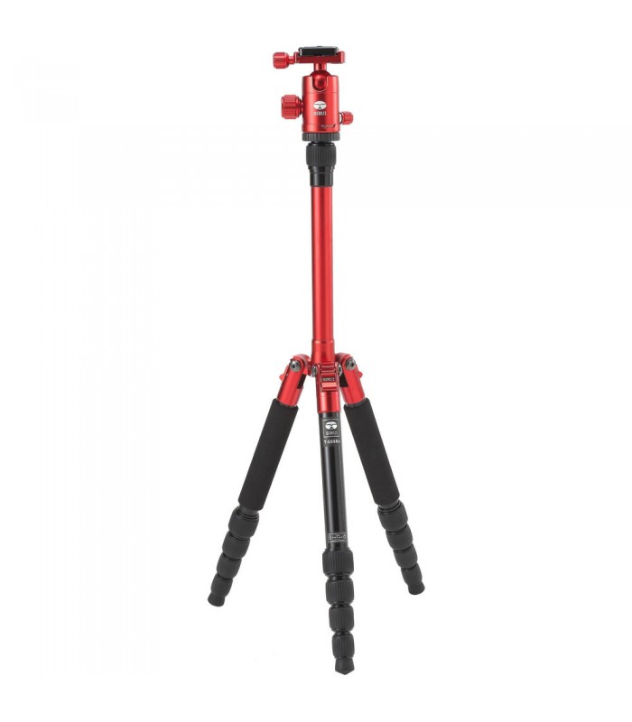 سه‌پایه آلومینیومی Sirui مدل T-005X همراه با بال هد - رنگ قرمز
