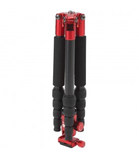 سه‌پایه آلومینیومی Sirui مدل T-005X همراه با بال هد - رنگ قرمز