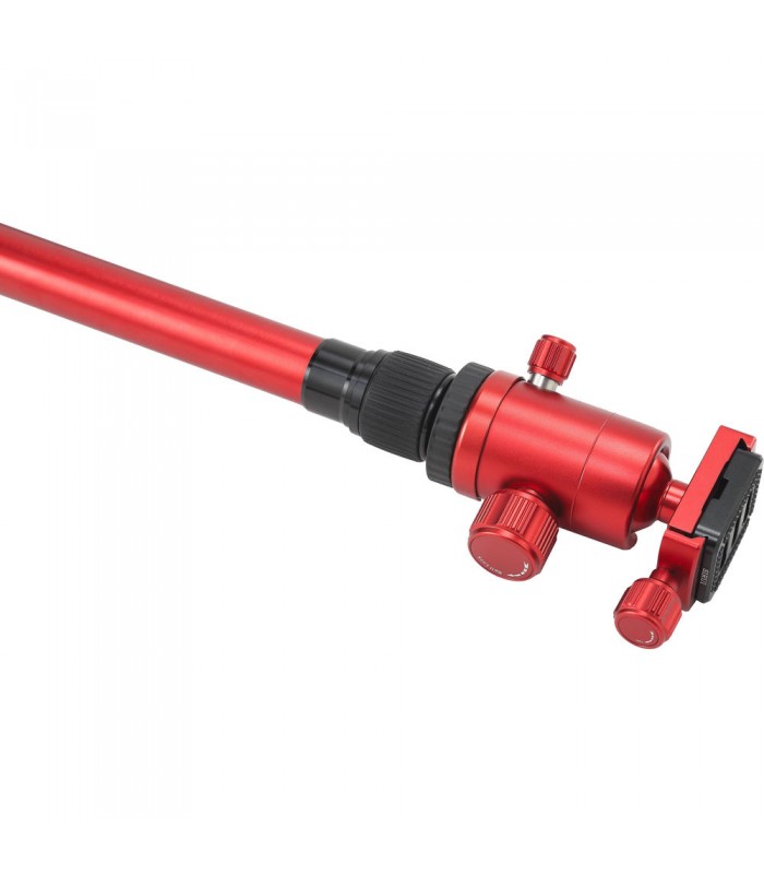 سه‌پایه آلومینیومی Sirui مدل T-005X همراه با بال هد - رنگ قرمز