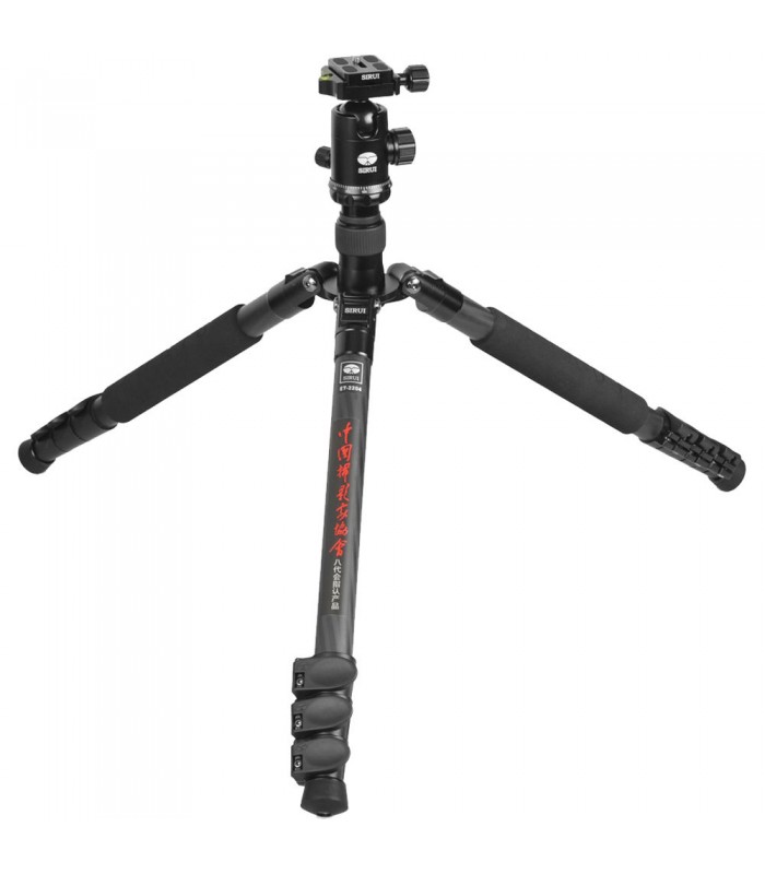سه‌پایه فیبر کربنی Sirui مدل ET-2204 همراه با بال هد