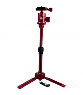 سه‌پایه رومیزی Sirui مدل 3T-35R همراه با بال هد - رنگ قرمز