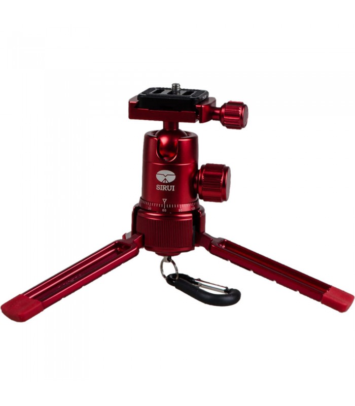 سه‌پایه رومیزی Sirui مدل 3T-35R همراه با بال هد - رنگ قرمز