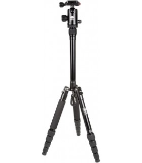 سه‌پایه آلومینیومی Sirui مدل T-005X همراه با بال هد - رنگ مشکی