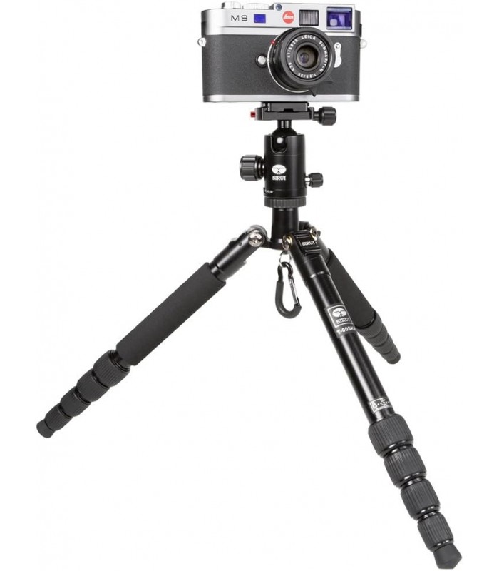 سه‌پایه آلومینیومی Sirui مدل T-005X همراه با بال هد - رنگ مشکی