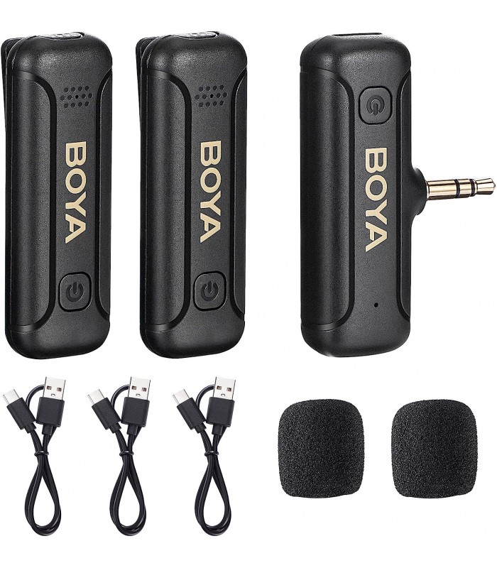 میکروفون بی سیم بویا مدل BY-WM3T2-M2 - 3.5mm TRS