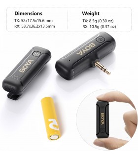 میکروفون بی سیم بویا مدل BY-WM3T2-M1 - 3.5mm TRS