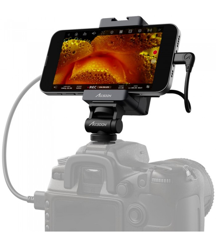 مبدل HDMI مخصوص دستگاه‌های iOS اکسون مدل Accsoon SeeMo - رنگ مشکی