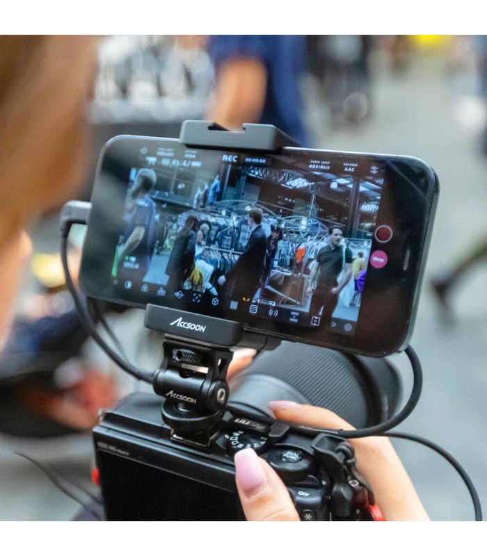 مبدل HDMI مخصوص دستگاه‌های iOS اکسون مدل Accsoon SeeMo - رنگ مشکی