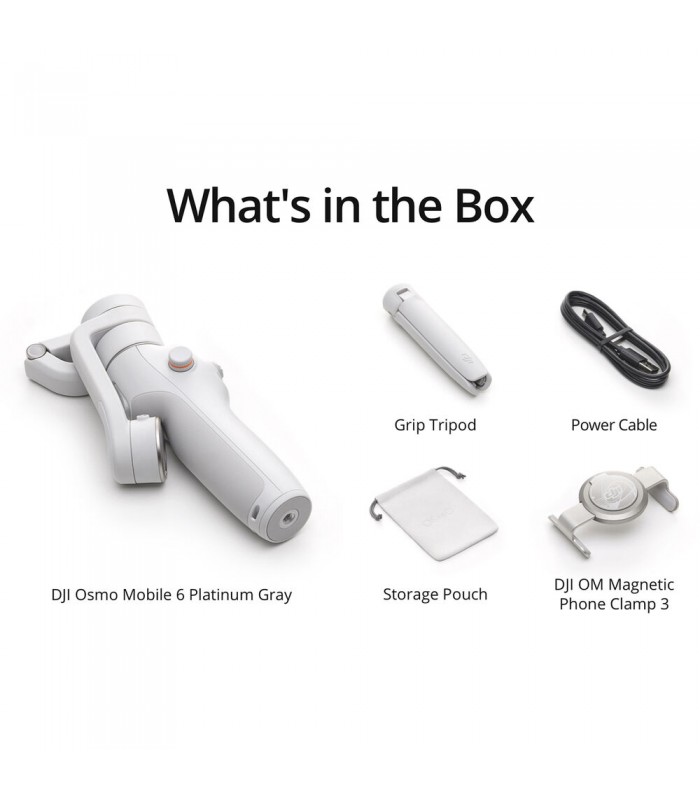 گیمبال موبایل اسمو موبایل ۶ | DJI Osmo Mobile 6 - رنگ خاکستری پلاتینیوم