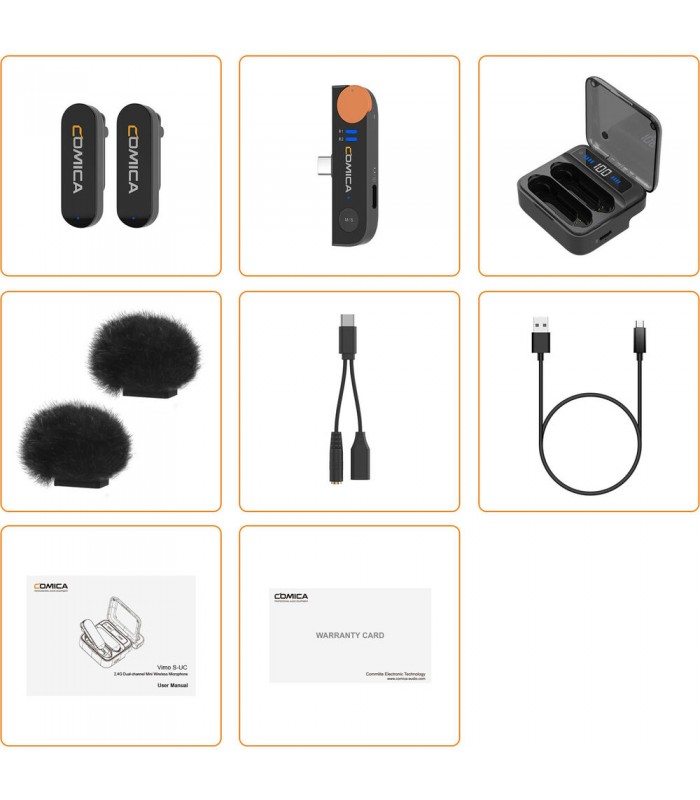 کیت میکروفون بیسیم کامیکا مدل Comica Audio Vimo S UC