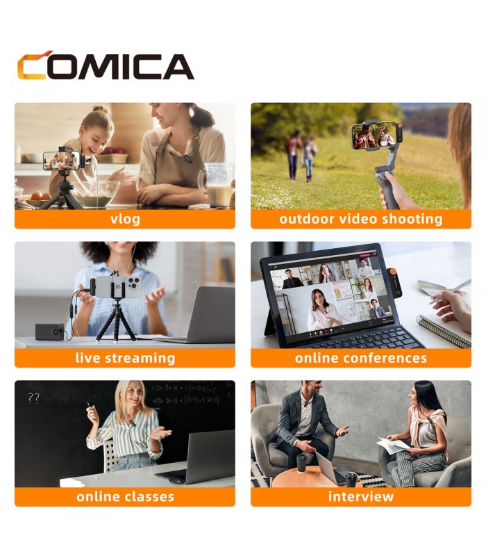 کیت میکروفون بیسیم کامیکا مدل Comica Audio Vimo S UC
