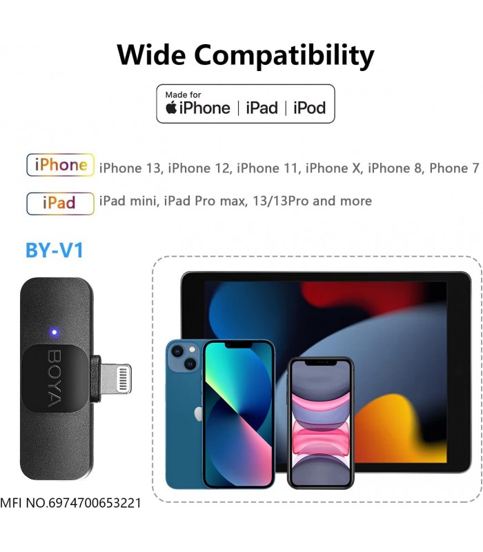 میکروفون بی سیم بویا مدل BOYA BY-V2