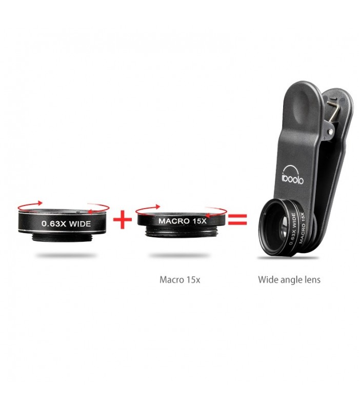 کیت لنز ۸ کاره IBOOLO - مناسب برای گوشی‌های هوشمند