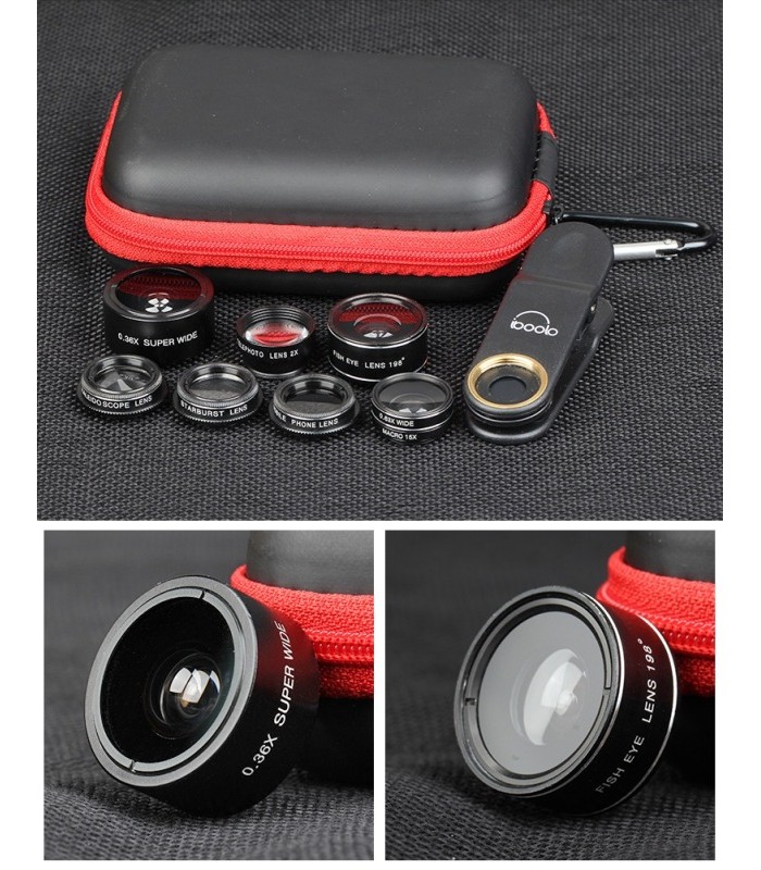 کیت لنز ۸ کاره IBOOLO - مناسب برای گوشی‌های هوشمند