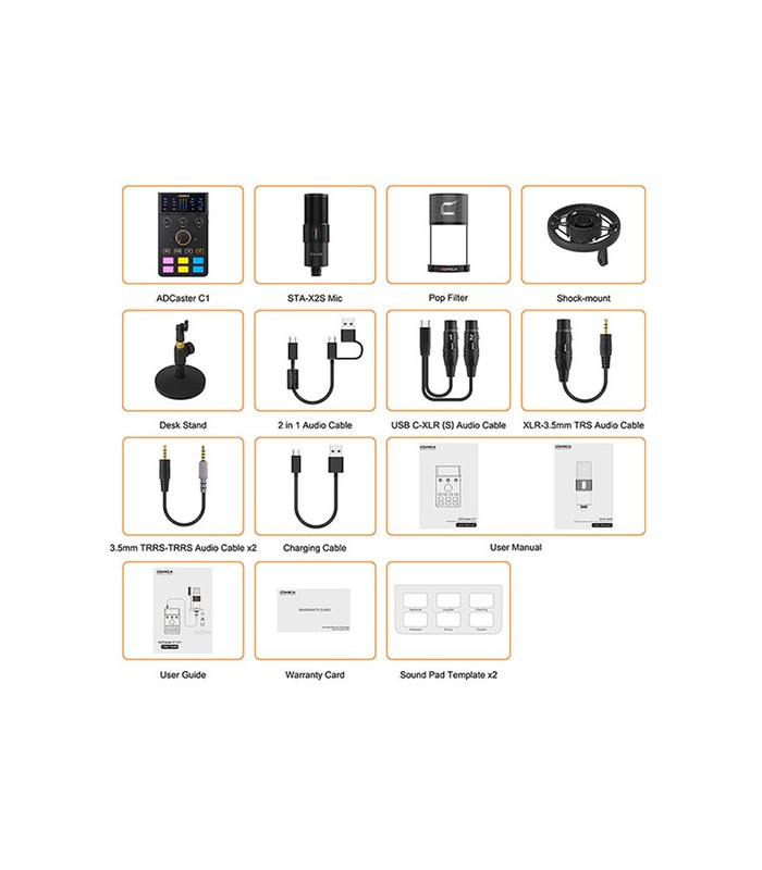 کیت صدابرداری کامیکا مدل Comica Audio ADCaster C1-K1