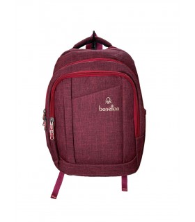 کوله‌پشتی لپ‌تاپ طرح بنتون مدل Benetton Unity - رنگ زرشکی