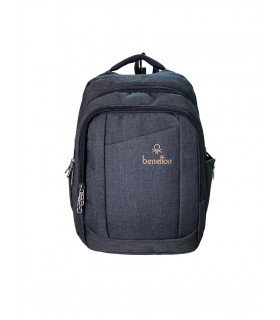 کوله‌پشتی لپ‌تاپ طرح بنتون مدل Benetton Unity - رنگ مشکی ذغالی