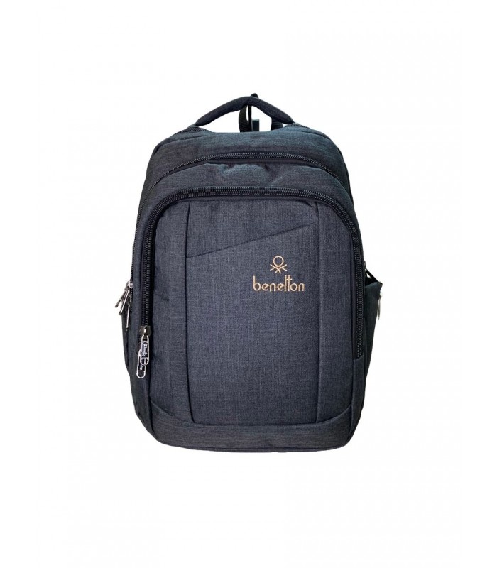 کوله‌پشتی لپ‌تاپ طرح بنتون مدل Benetton Unity - رنگ مشکی ذغالی