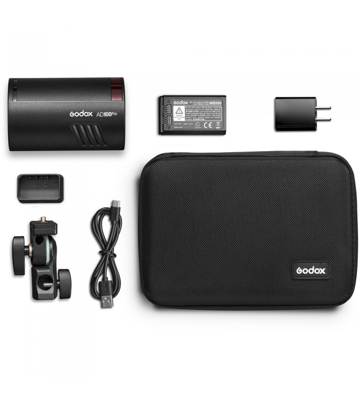 فلاش کامپکت گودوکس مدل Godox AD100pro | رنگ مشکی