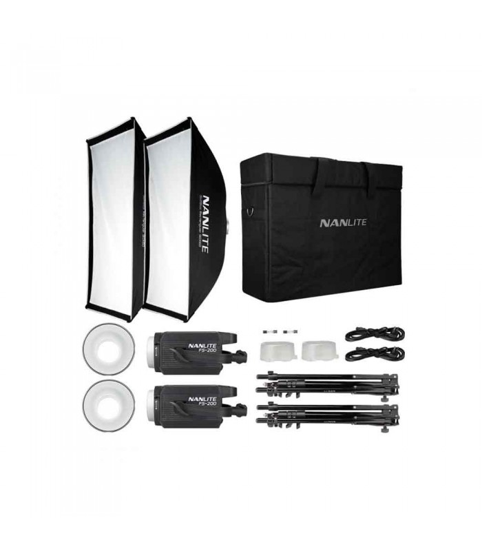 کیت نور ثابت دو شاخه نانلایت مدل Nanlite FS-200