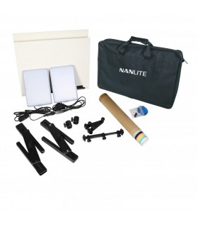 کیت عکاسی از محصولات نانلایت همراه با نور Nanlite Compac 20